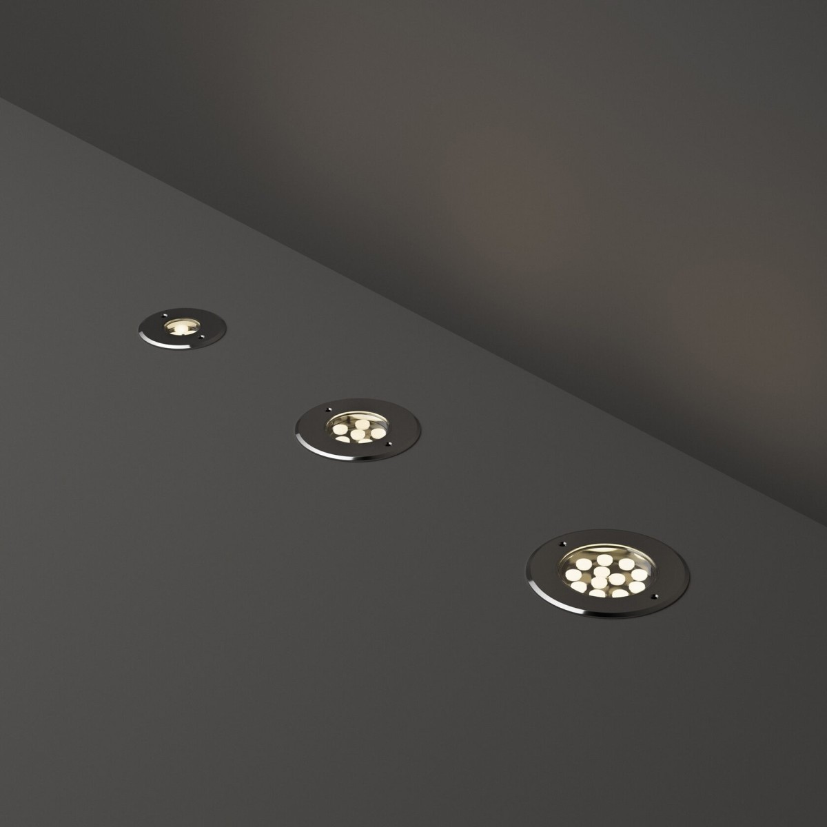Светильник уличный встраиваемый Ideal Lux Floor PT D14 Сталь 3000К 255682