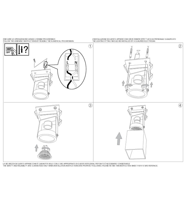 Светильник потолочный Ideal Lux Mood PL1 D09 Square макс.1х28Вт IP20 GU10 230В Алюминий/Черный Металл 140926