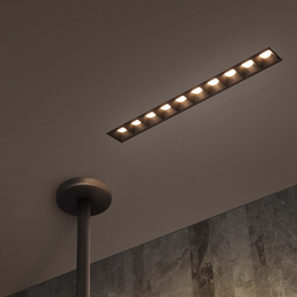 Светильник встраиваемый Ideal Lux Lika FI TRIM 20W 3000K LED Черный 206233