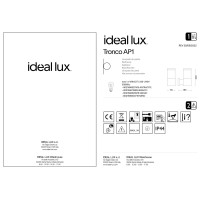 Светильник уличный Ideal Lux Tronco AP1 Черный E27 004716