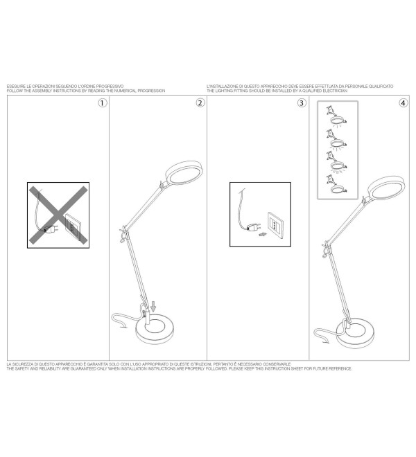 Лампа настольная Ideal Lux Futura TL Белый 4000К 272078