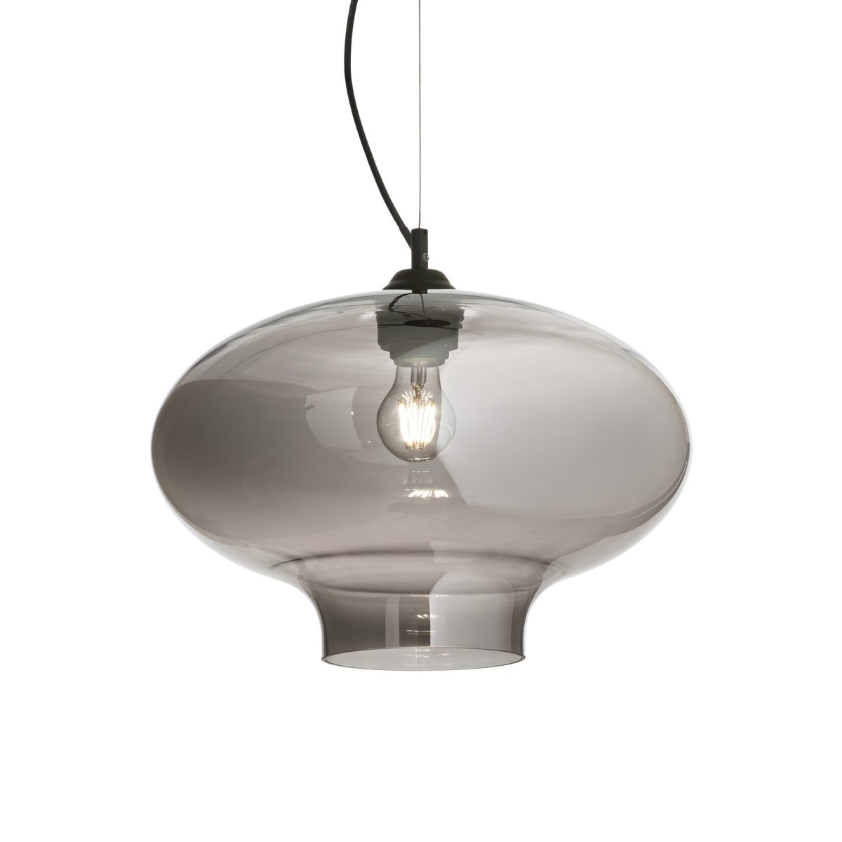 Светильник подвесной Ideal Lux Bistro SP1 Round E27 Дымчатый 120904