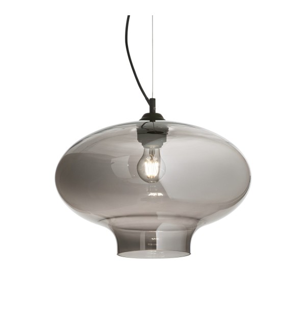 Светильник подвесной Ideal Lux Bistro SP1 Round E27 Дымчатый 120904