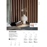 Светильник подвесной Ideal Lux Archimede SP Sfera Черный 3000К 328355