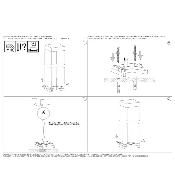 Светильник садово-парковый Ideal Lux Kurt PT 4000K LED Антрацит 294025