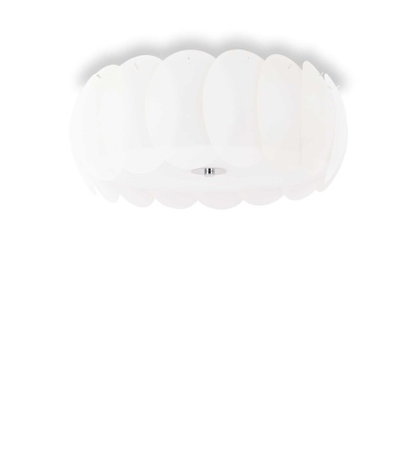 Люстра потолочная Ideal Lux Ovalino PL8 Белый E27 094014