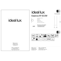 Светильник настенный Ideal Lux Essence AP Round D115 luce ind. 3000К LED Черный 285108