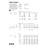 Светильник подвесной Ideal Lux Mapa Pendel G4 0500 Cm 0M 1E Алюминий 368238