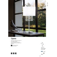 Лампа настольная Ideal Lux Opera TL1 Белый E27 068305