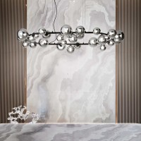 Люстра подвесная Ideal Lux Perlage SP30 Серый G9 296753