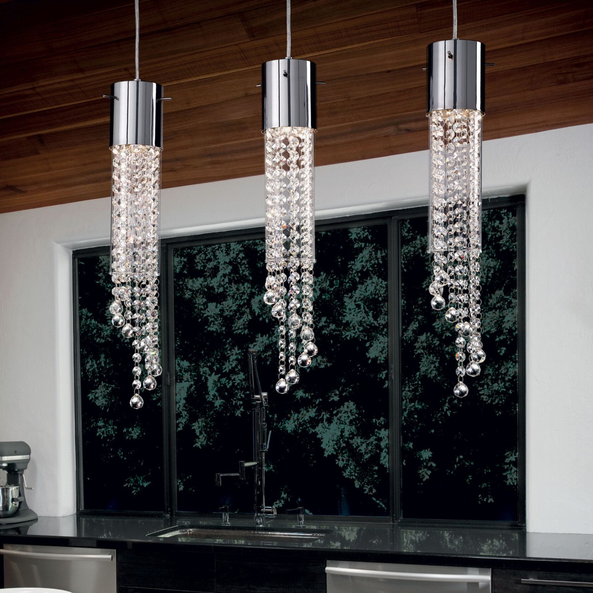 Светильник подвесной Ideal Lux Gocce SP1 Хром GU10 089669