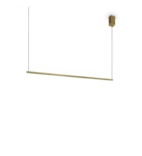 Светильник подвесной Ideal Lux Essence SP Square D115 Латунь 3000К 371856