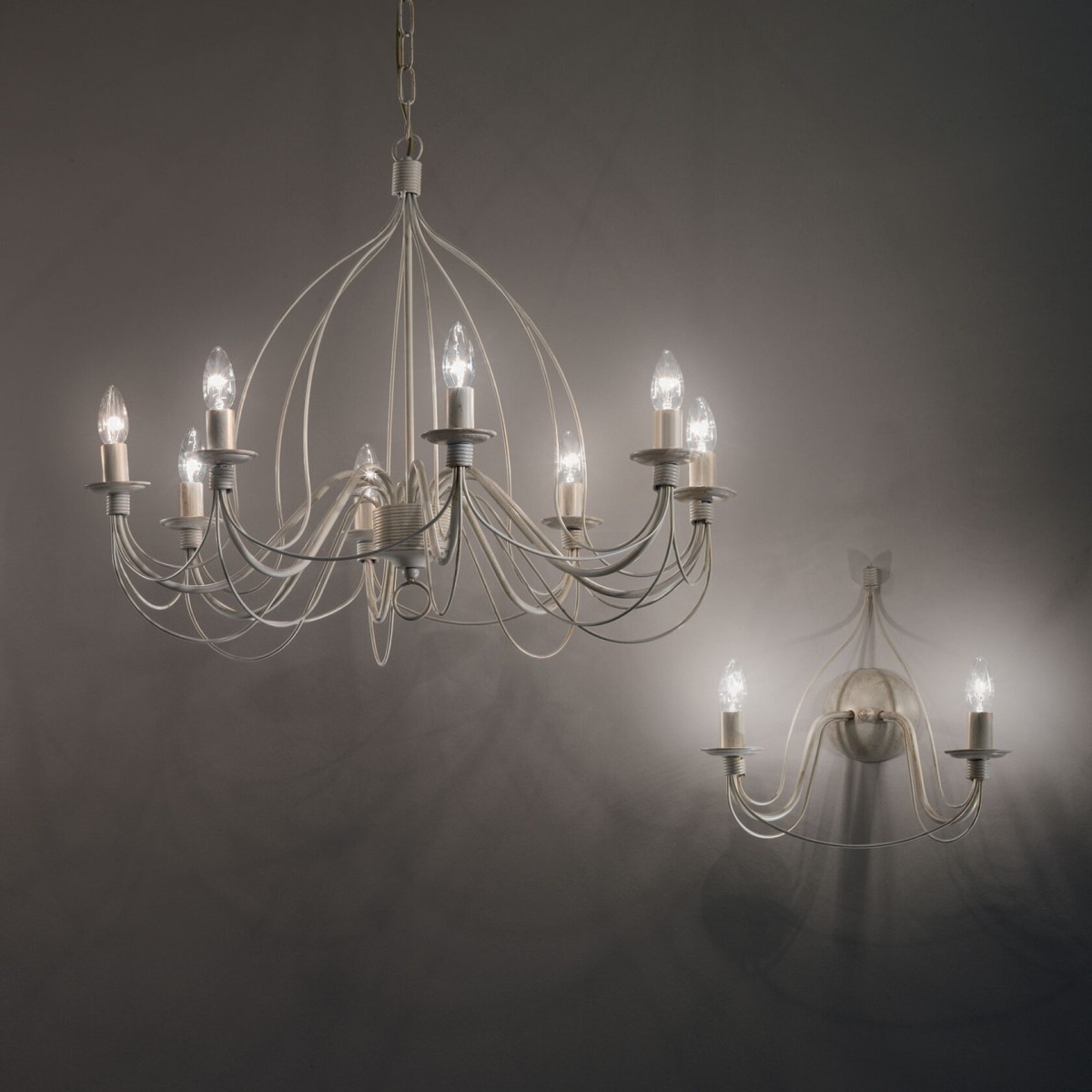 Люстра подвесная Ideal Lux Corte SP12 Белый E14 097664