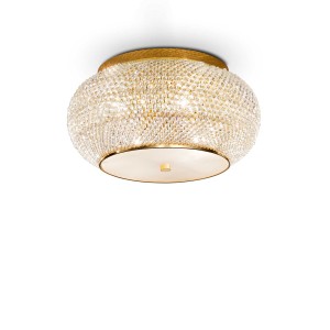 Люстра потолочная Ideal Lux Pasha PL6 Золото E14 100807