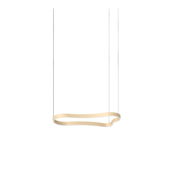Люстра подвесная Ideal Lux Waves-1 SP 4000lm 3000K LED Золотая 345222