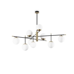 Люстра потолочная Ideal Lux Gourmet PL9 Черный E14 289489