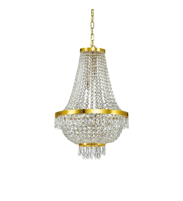Люстра подвесная Ideal Lux Caesar SP09 Золото G9 114736