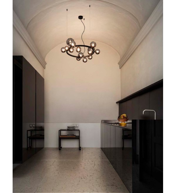 Люстра подвесная Ideal Lux Perlage SP14 Серый G9 271385