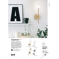 Светильник настенный Ideal Lux Equinoxe AP1 Хром G4 200132