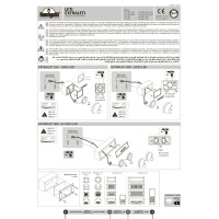 Светильник уличный встраиваемый Ideal Lux Avenue FI Square макс.1х9Вт IP66 GX53 230В Черный/Белый Смола 096582
