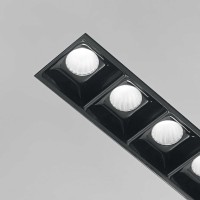 Светильник встраиваемый Ideal Lux Lika FI Trimless 12W 3000K LED Черный 206226