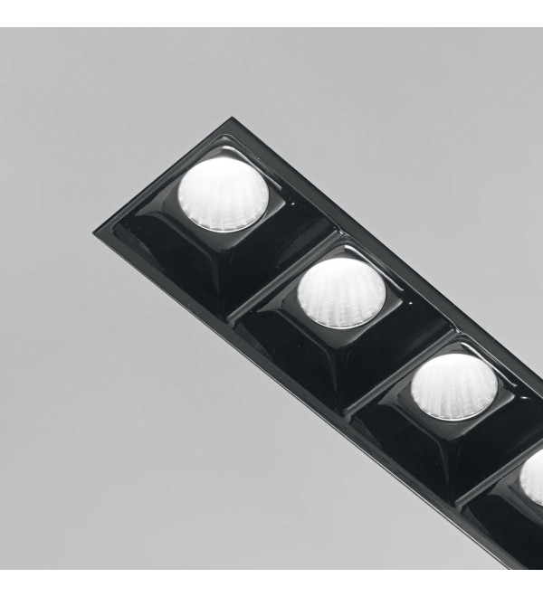 Светильник встраиваемый Ideal Lux Lika FI Trimless 12W 3000K LED Черный 206226