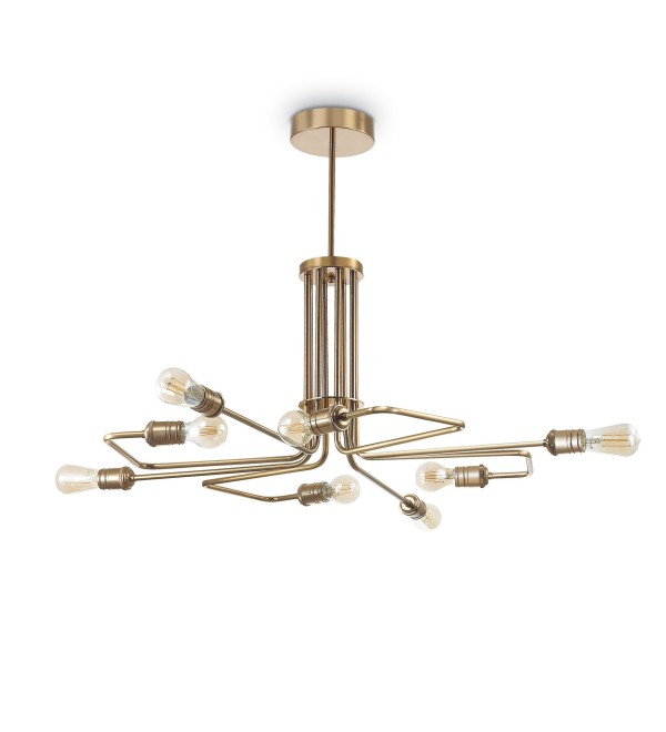 Люстра подвесная Ideal Lux Triumph SP8 Латунь E27 160269