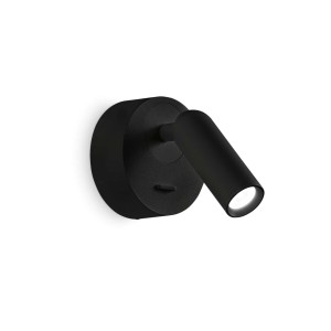 Светильник настенный Ideal Lux Bean AP Round Черный 3000К 260617