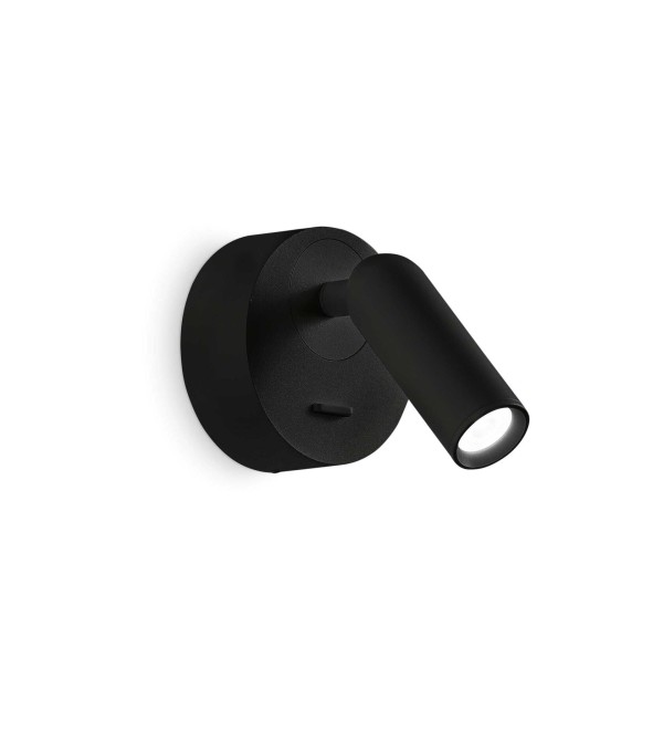 Светильник настенный Ideal Lux Bean AP Round Черный 3000К 260617