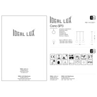 Светильник подвесной Ideal Lux Cono SP3 E14 Белый 112381