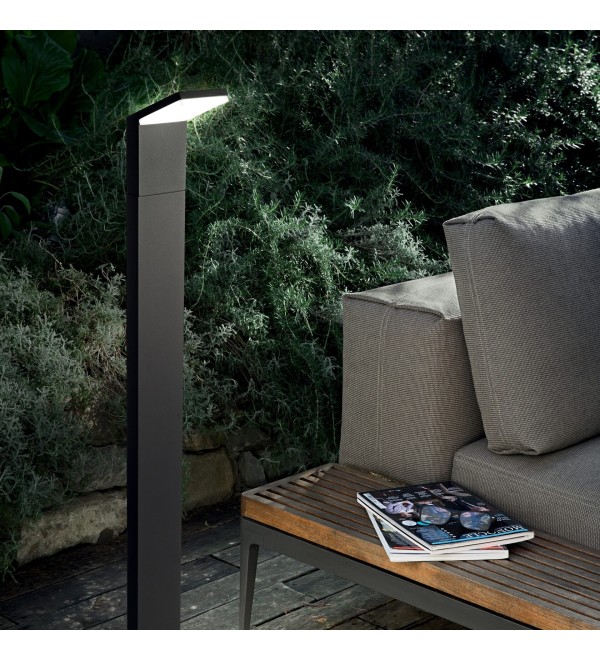 Светильник садово-парковый Ideal Lux Style pt h030 3000k LEDВ Черный 369662