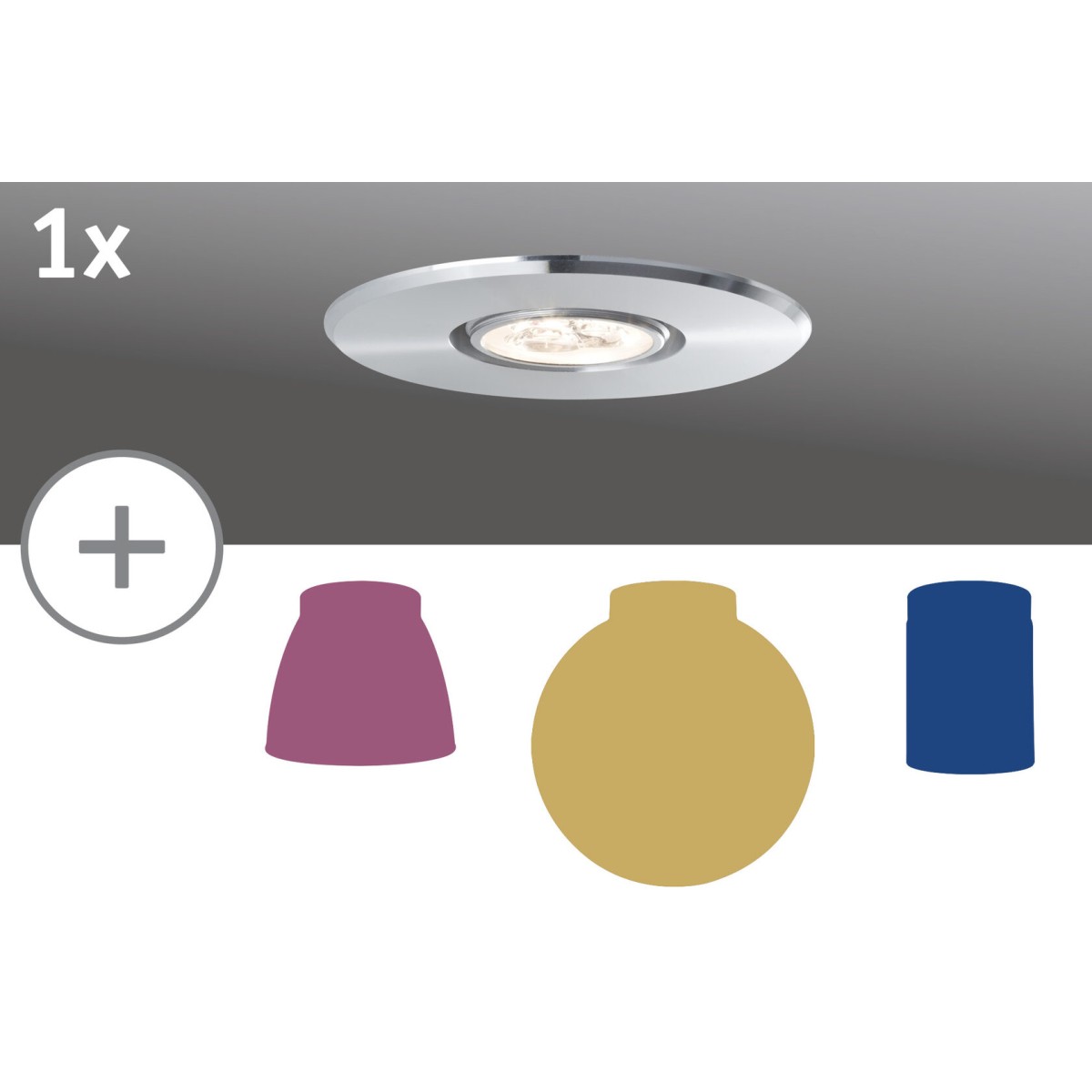 Светильник встраиваемый Paulmann Deco Systems Basis LED D95 мм 3000К Алюминий 92570