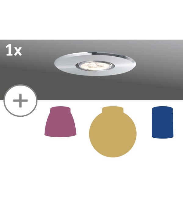 Светильник встраиваемый Paulmann Deco Systems Basis LED D95 мм 3000К Алюминий 92570