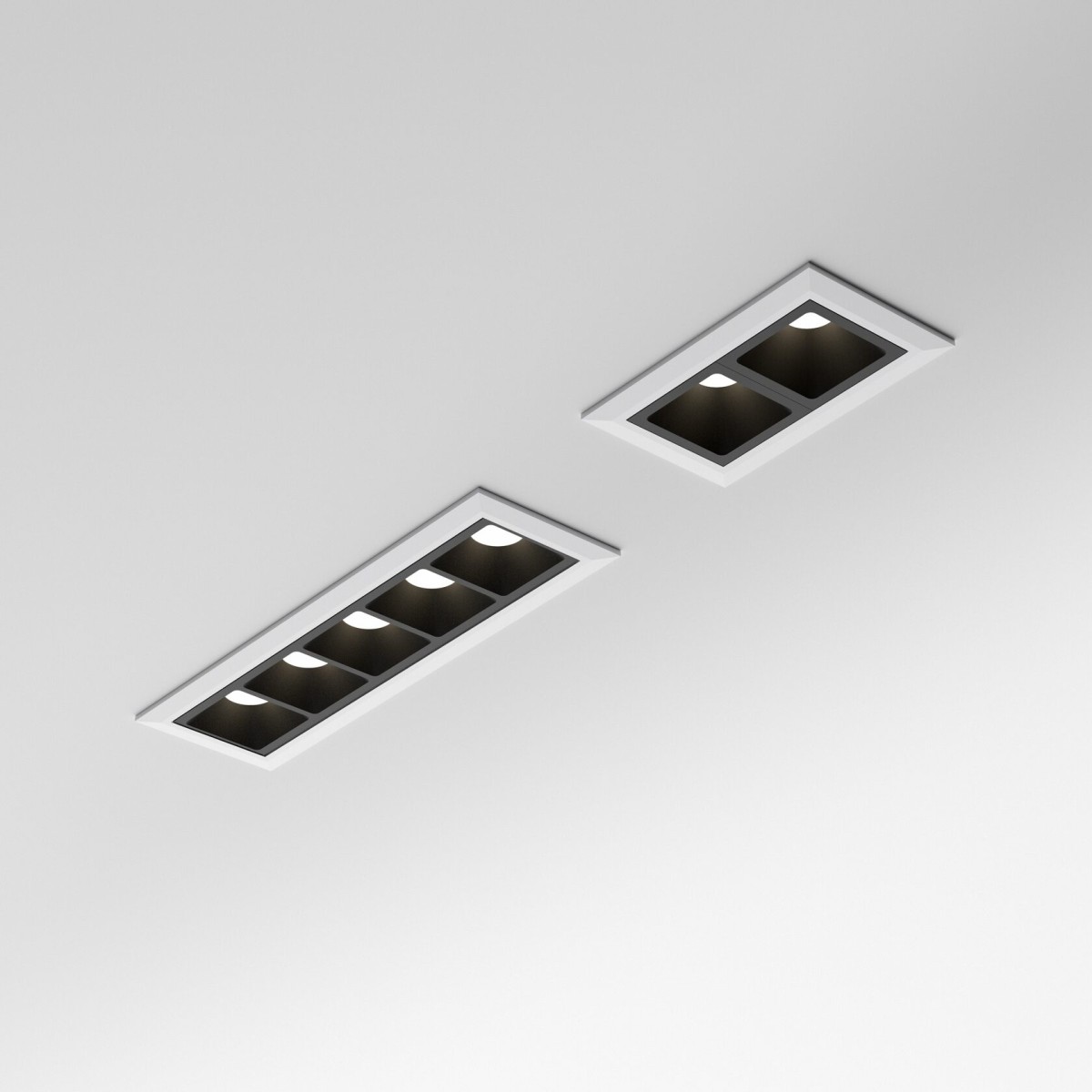 Светильник встраиваемый Ideal Lux Lika FI TRIM 12W 3000K Белый / Черный LED 206219