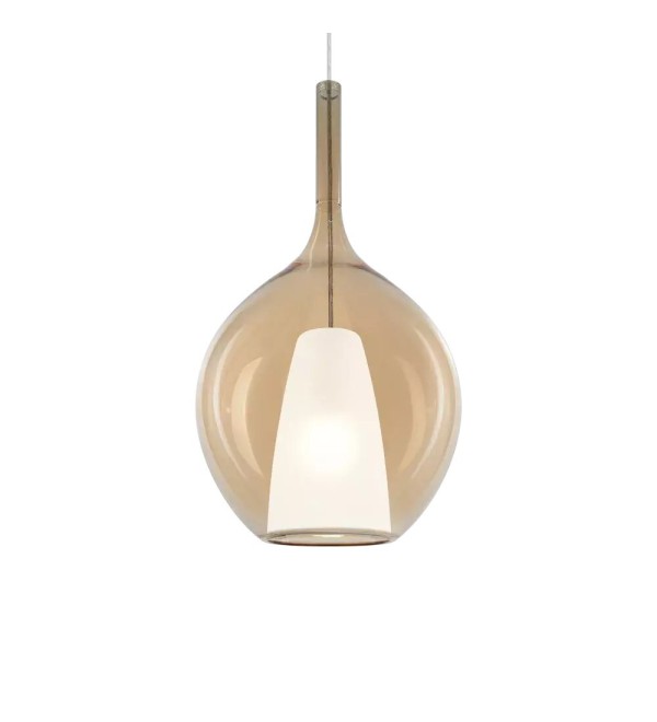 Светильник подвесной Ideal Lux Kalique SP1-2 D28 Янтарь E27 359632
