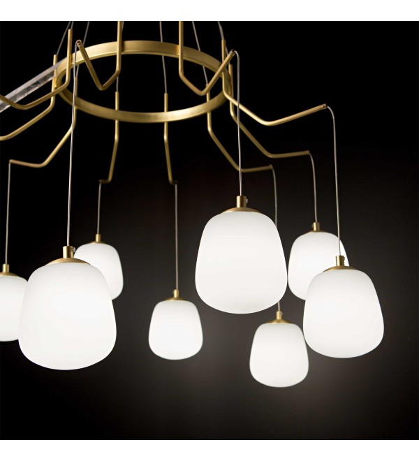 Люстра подвесная Ideal Lux Karousel SP10 Латунь G9 206394