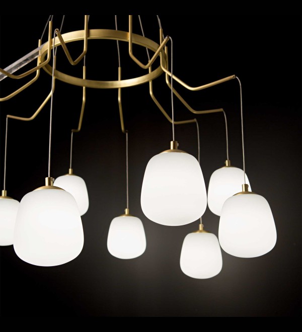 Люстра подвесная Ideal Lux Karousel SP10 Латунь G9 206394