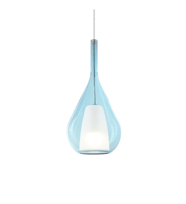 Светильник подвесной Ideal Lux Kalique SP1-3 D18 Голубой E27 360089
