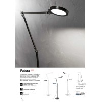 Торшер напольный Ideal Lux Futura PT1 Черный 4000К 204949