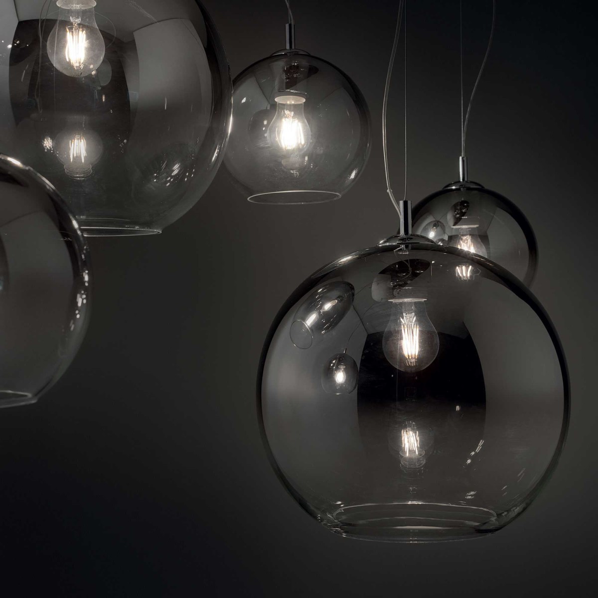 Люстра подвесная Ideal Lux Nemo Plus SP5 Хром размытый E27 138305