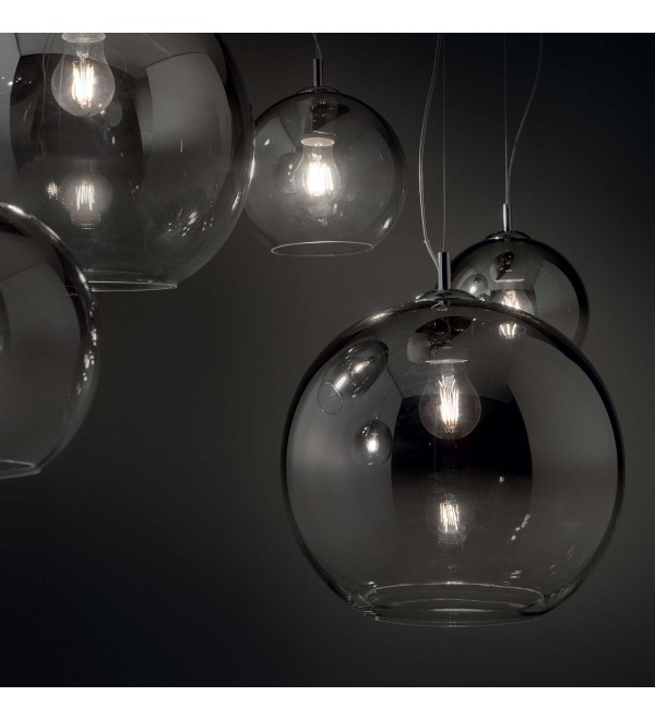 Люстра подвесная Ideal Lux Nemo Plus SP5 Хром размытый E27 138305