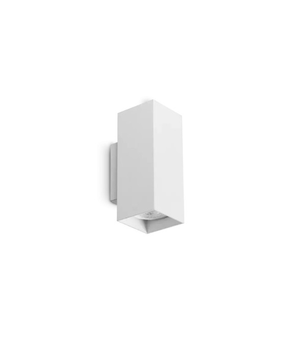 Светильник настенный Ideal Lux Look AP2 Square D60 H150 Белый GU10 370194