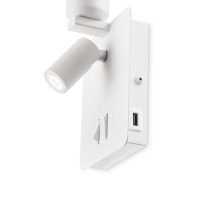 Светильник настенный Ideal Lux Gea MAP2 Черный E27/LED 239545