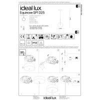 Светильник подвесной Ideal Lux Equinoxe SP1 D25 Хром G4 306551