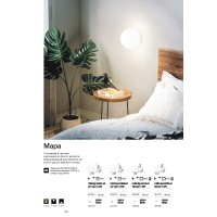 Светильник настенно Ideal Lux Mapa AP1 D30 Белый E27 059822