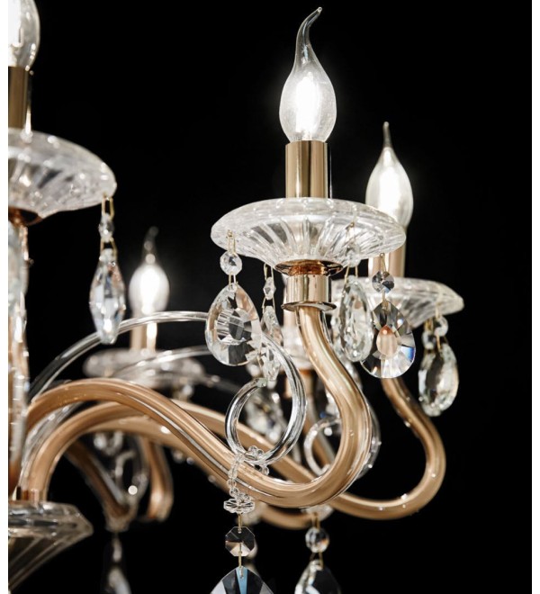 Люстра подвесная Ideal Lux Negresco SP10 Хром E14 141060