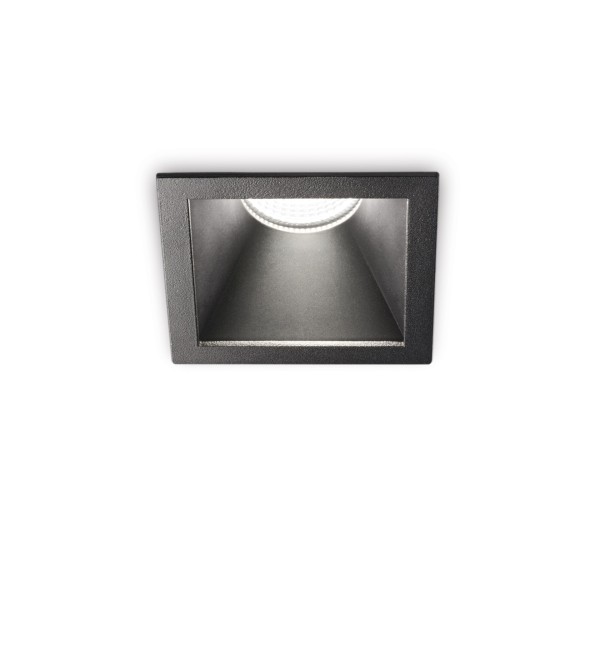 Светильник встраиваемый Ideal Lux Game Trim Square LED Черный 2700К 285436