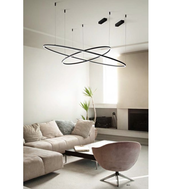 Люстра подвесная Ideal Lux Oracle Slim SP D070 Round On-Off Белый 3000К 229485