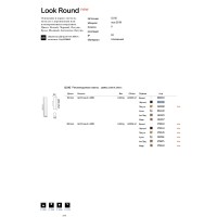 Светильник настенный Ideal Lux Look AP2 Round D D60 H300 Медь GU10 370163