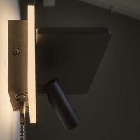 Светильник настенный Ideal Lux Piano AP USB Черный 3000К LED 287300